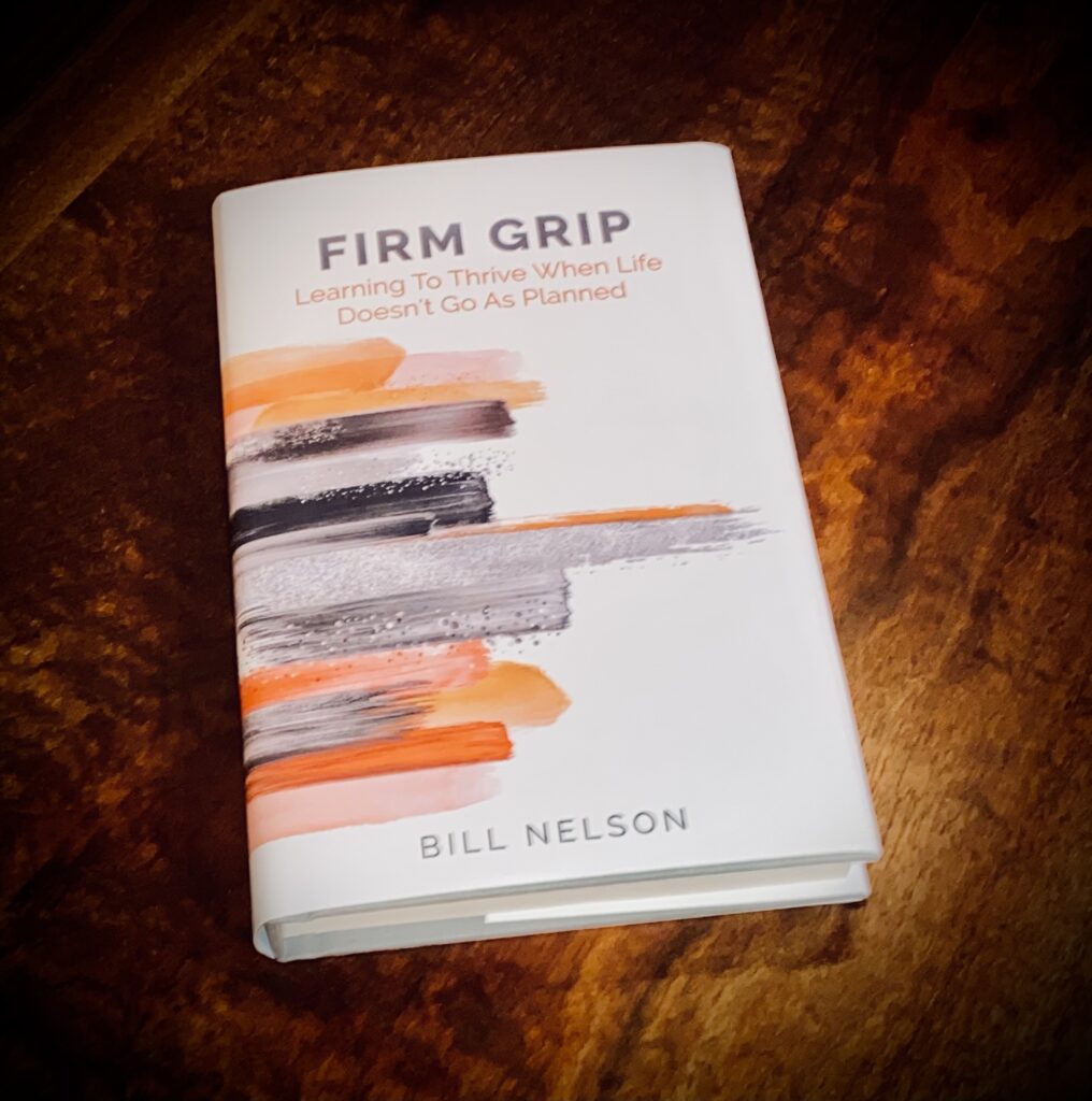 A picture of the book Firm Grip on a table
